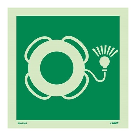 Nmc Symbol Life Buoy With Light Imo Label IMO210R